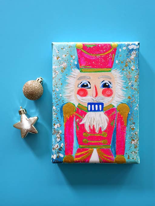 Candyland Crush Nutcracker Canvas Wall Art for wholesale by JM Design Studio
