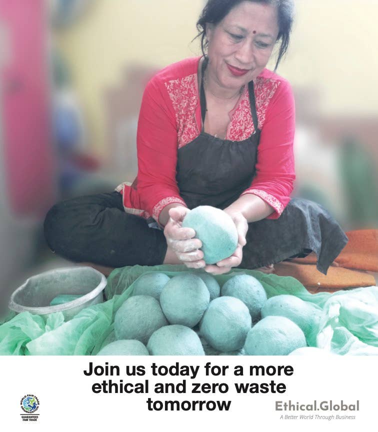 Ethical Global - Wholesale Dryer Balls - Bees: Eco Wool Dryer Balls Fair Trade5