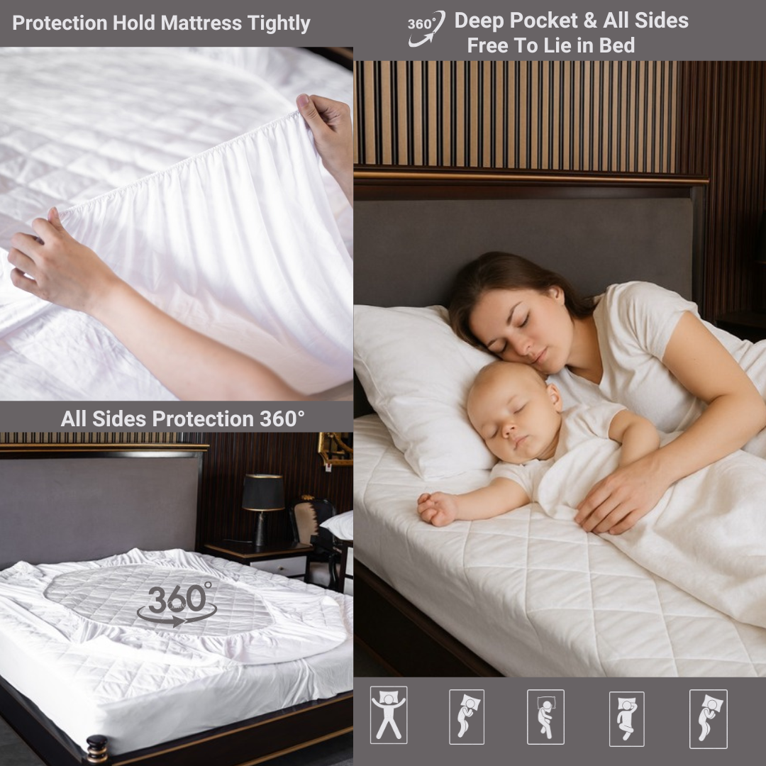 Orimono Elegance - Wholesale Mattress Pad/Protector - Quilted Waterproof Mattress Protector – Luxe, Breathable, 4