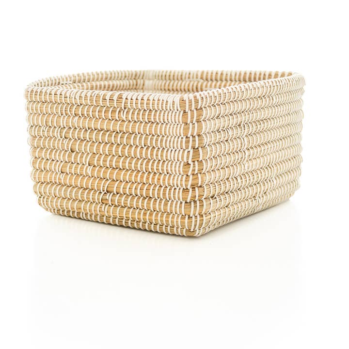 White Wrapped Kaisa Cube Large for wholesale by Rahab's Rope