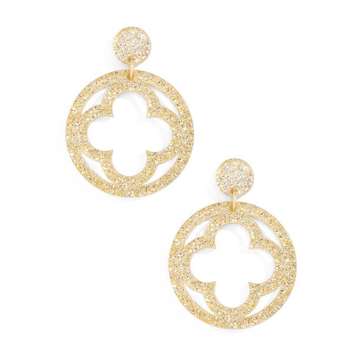 ZENZII Jewelry - Wholesale Dangle Earrings - Open Clover Drop Earring1
