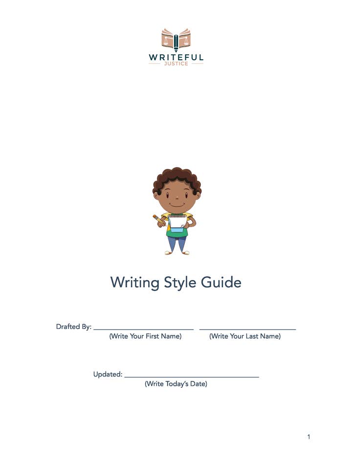Writeful Justice: Worksheets for Teaching Journalism for wholesale by Leading Like a Lady Blog