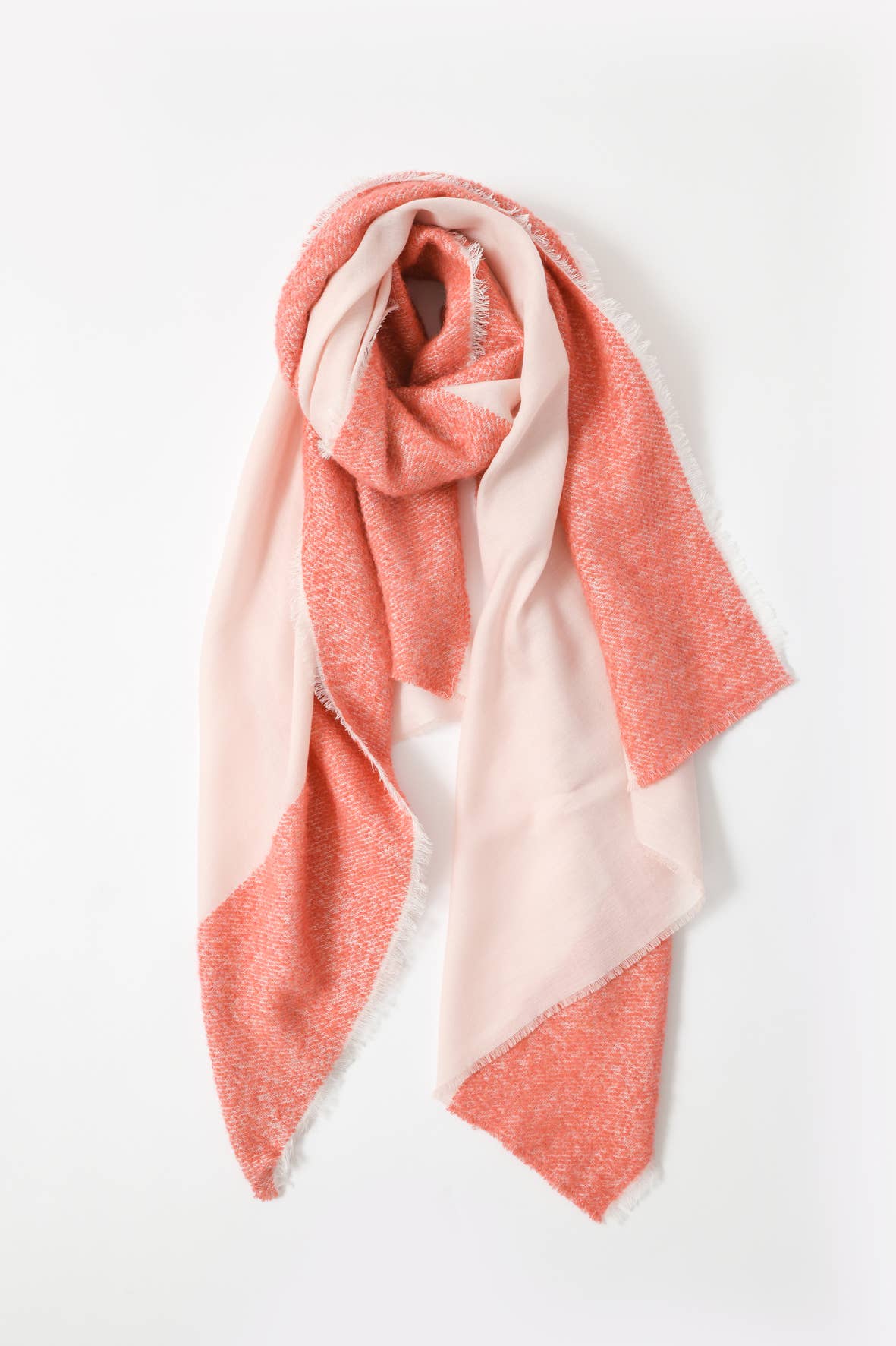 Abstract - Wholesale Scarf - Women's - Wool blend scarf with bouclé details14