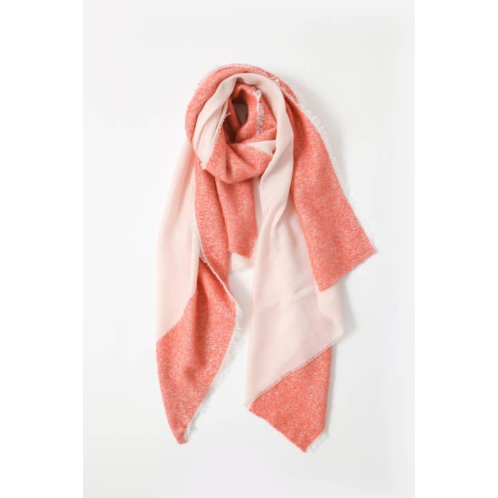 Abstract - Wholesale Scarf - Women's - Wool blend scarf with bouclé details14