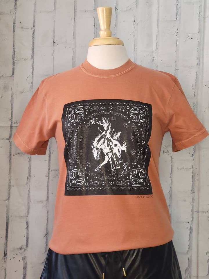 Bandana Bucker Graphic Tee for wholesale by Ranch Swag