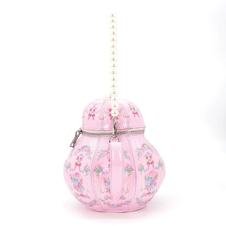 COMECO INC - Wholesale Crossbody Bag - Women's - Pretty Pink Teapot Bag2