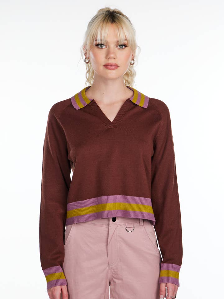 Cocoa Blush Sweater for wholesale by Pretty Damage