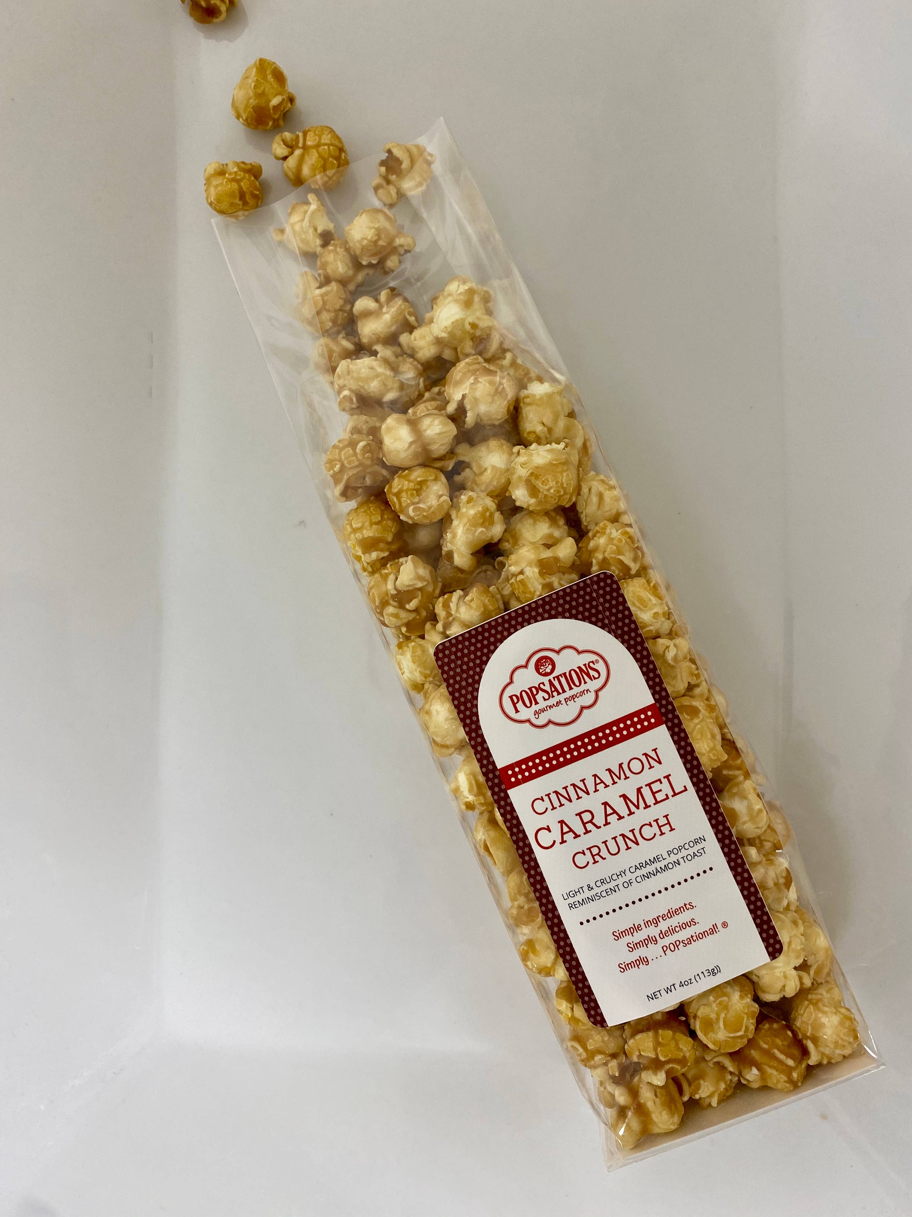 Popsations Popcorn Company - Wholesale Popcorn - Caramel Popcorn 4oz Ribbon Bag1