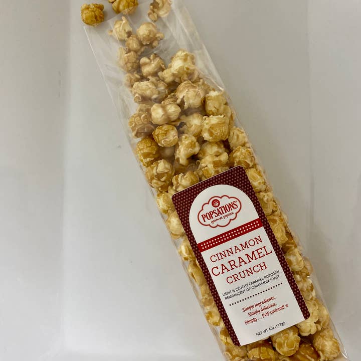 Popsations Popcorn Company - Wholesale Popcorn - Caramel Popcorn 4oz Ribbon Bag1