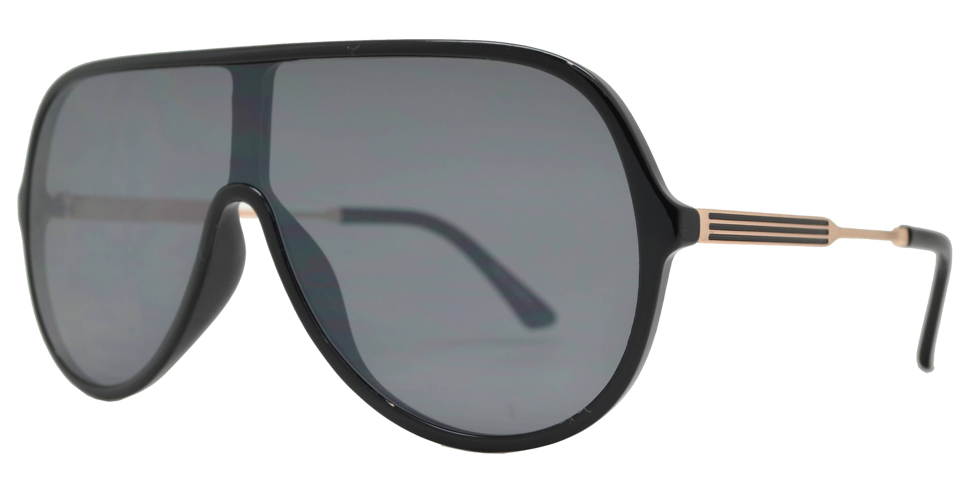 Dynasol Eyewear – Engroshandel Solbriller - Dame – Flad linse i ét stykke Shield Flat Top plast solbriller2