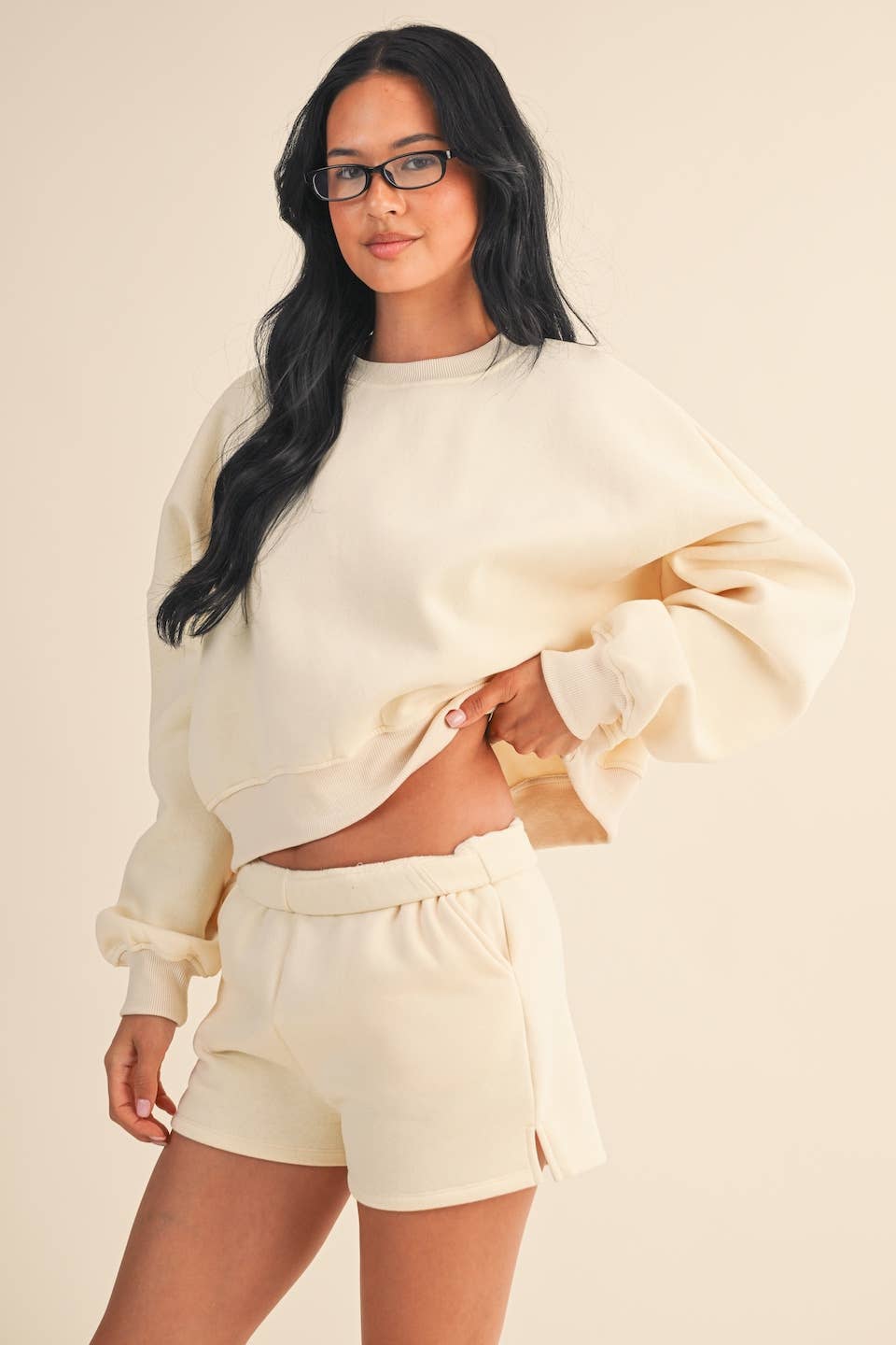 KIMBERLY C - Wholesale Sweatshirt - Women's - Cozy Fleece Oversized Crewneck Sweatshirt21