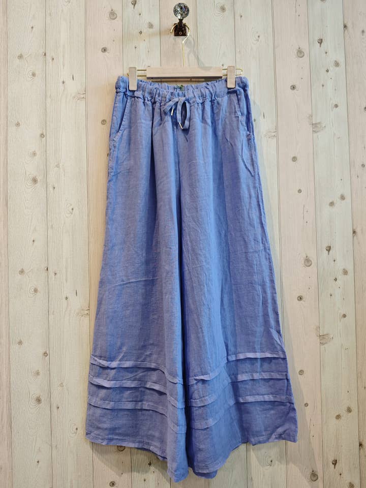 Linen & More - Wholesale Pants - Women's - REF 5089 WIDE-LEG LINEN TROUSERS 100%