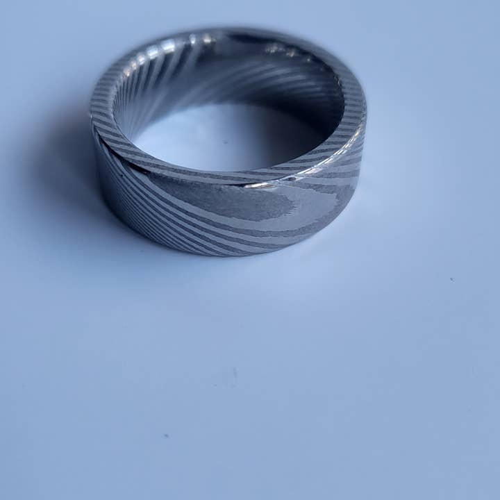 Natural Evolution Design - Wholesale Band/Stacked Ring - Damascus Steel Ring7