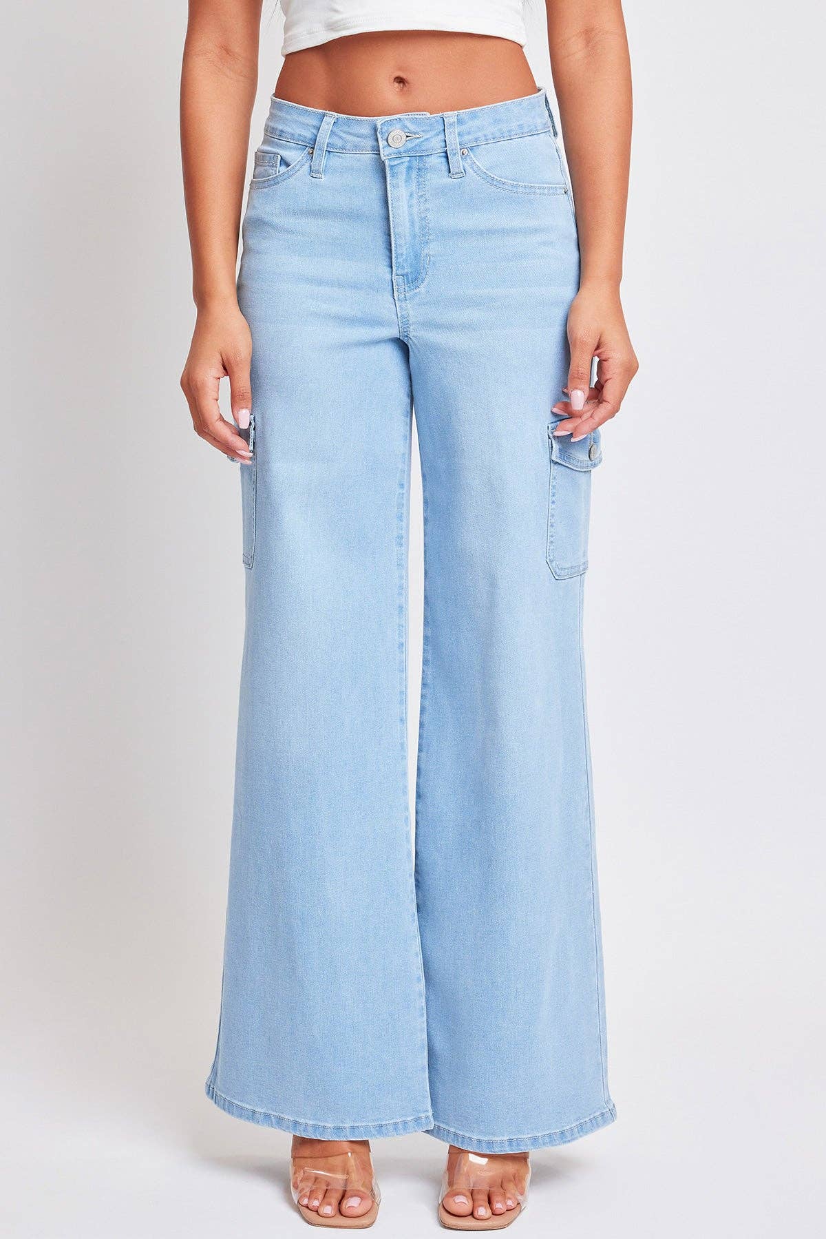 YMI – Großhandel Jeans – Damen – Junior Weit Geschnittene Skater Cargo Jeans-P653408