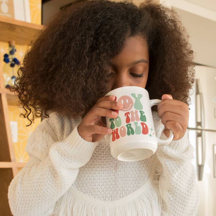 With Love Louise - Wholesale Coffee Mug - Joy To The World Retro 70s style mug
