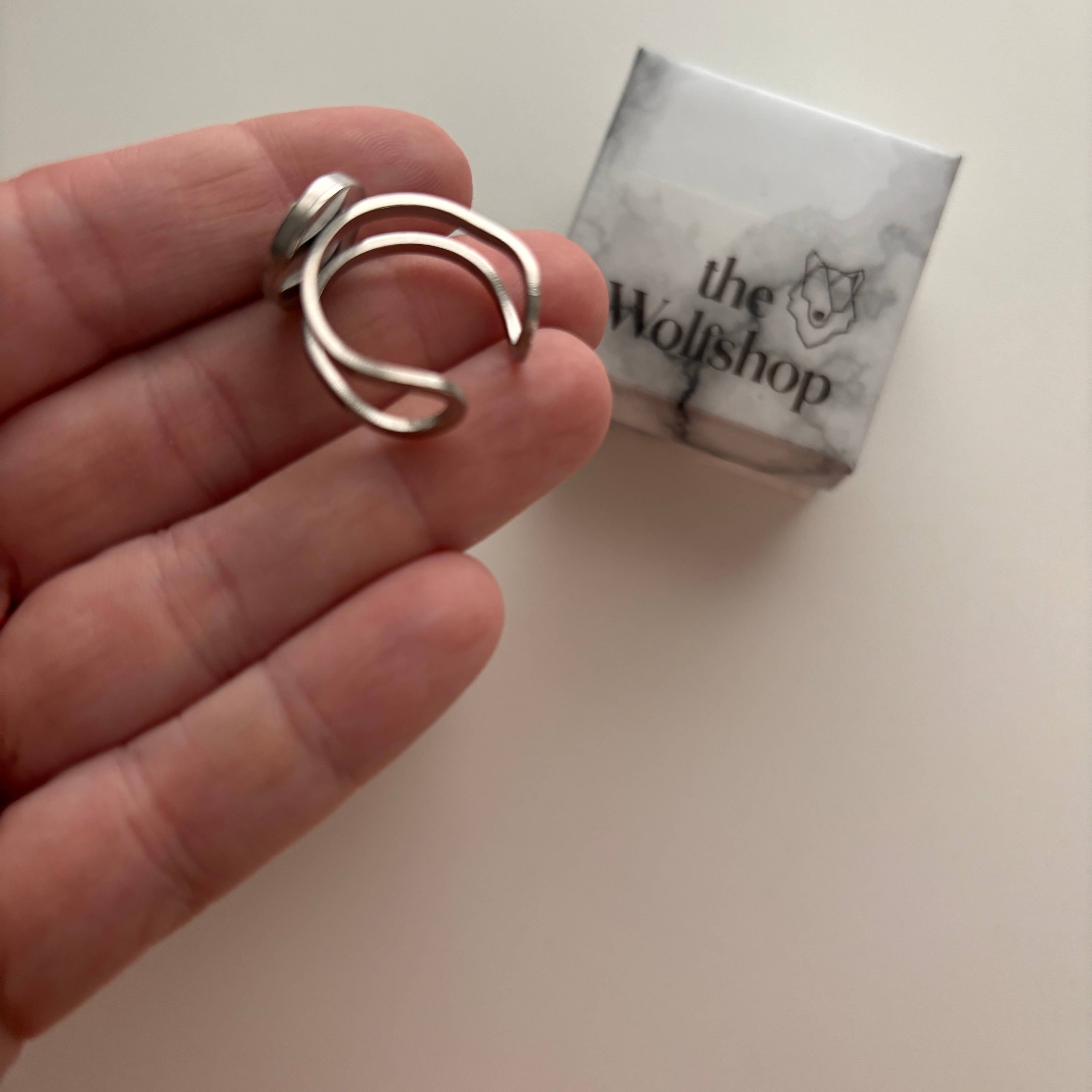 The Wolfshop - Wholesale Cocktail/Statement Ring - Oddity Ring - Tiny Raccoon Toe Bone3