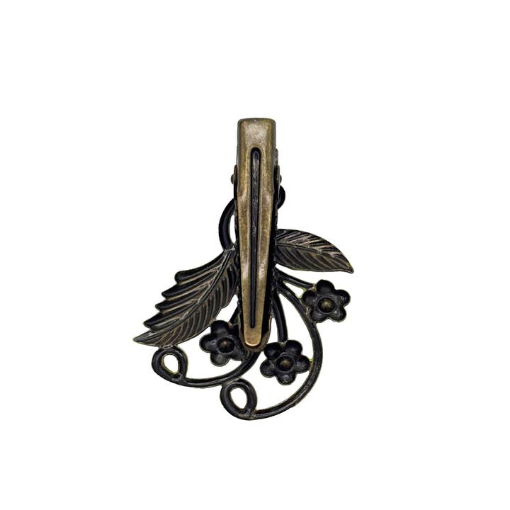 Gleeful Peacock - Wholesale Hair Clip - Women's - Tendrils Vine and Floral Bohemian Hair Clip5