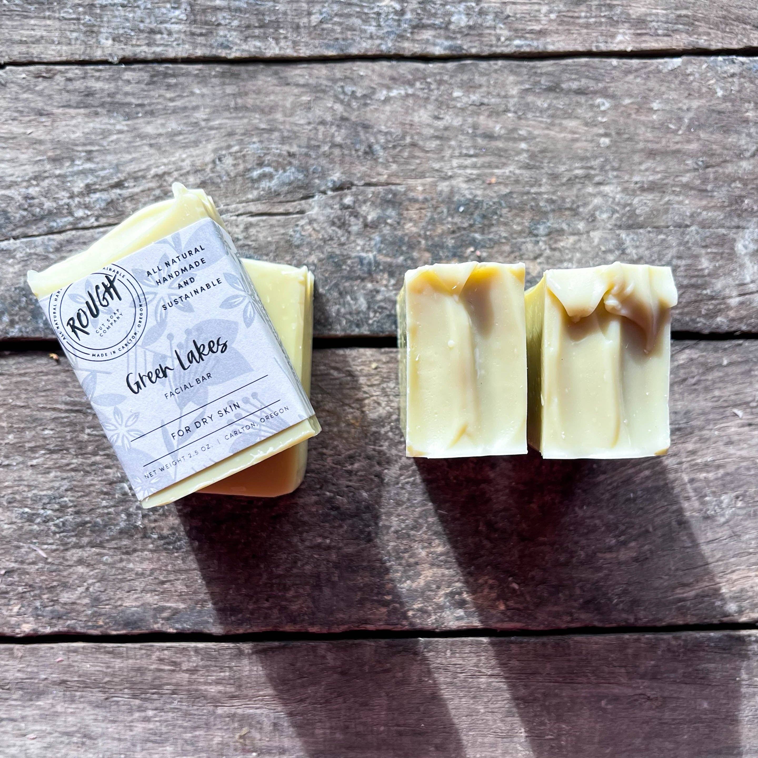 Rough Cut Soap and Sundries - Wholesale Bar Soap - Green Lakes - Facial Bar0