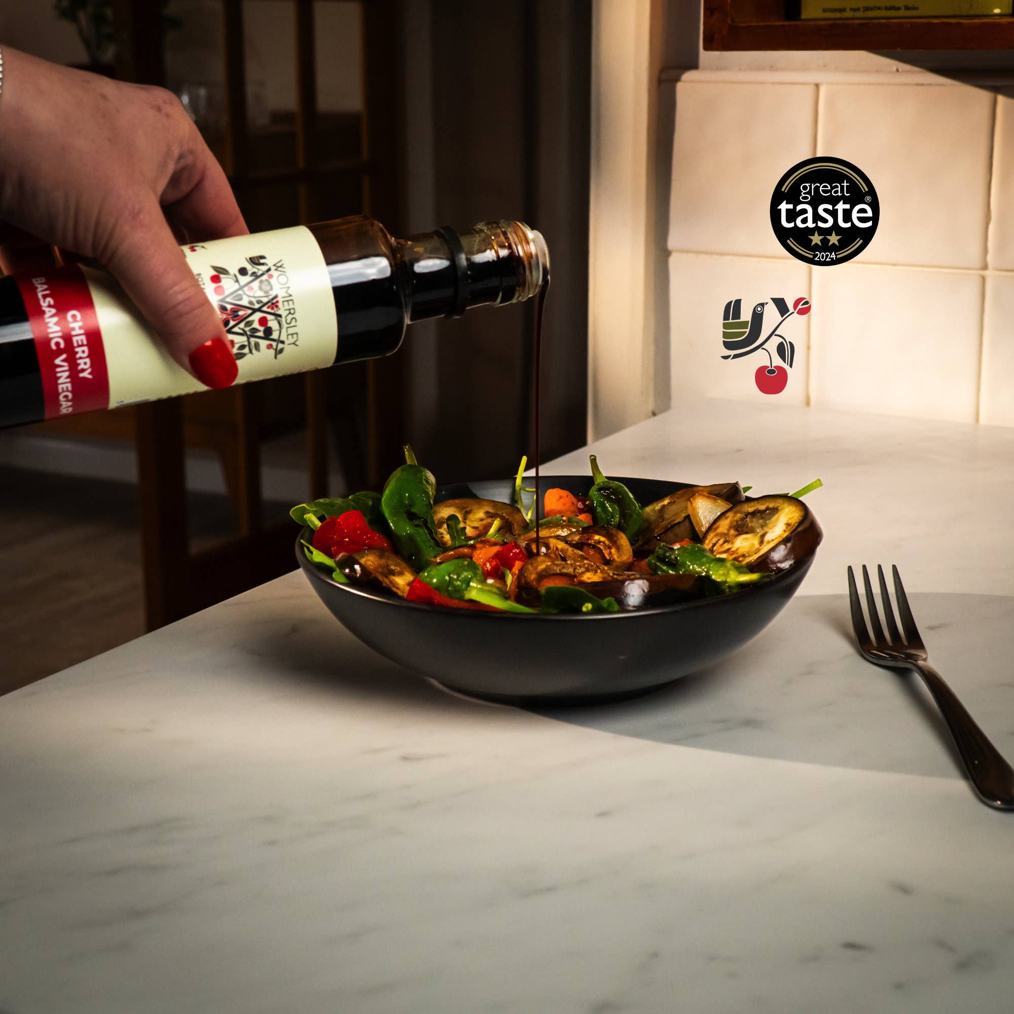 Womersley Foods - Wholesale Vinegar - Cherry Balsamic Vinegar  / Cherry Balsamic Salad Dressing1