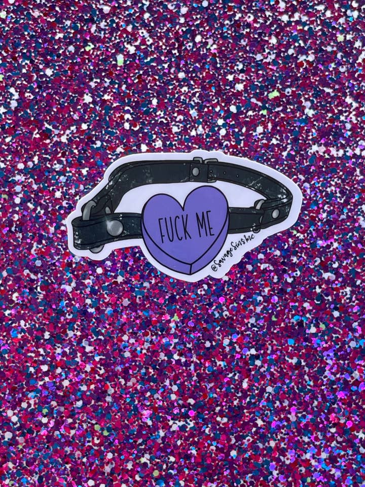 Fuck Me Knebelhalsband - Aufkleber für den Großhandel von Savage Sins