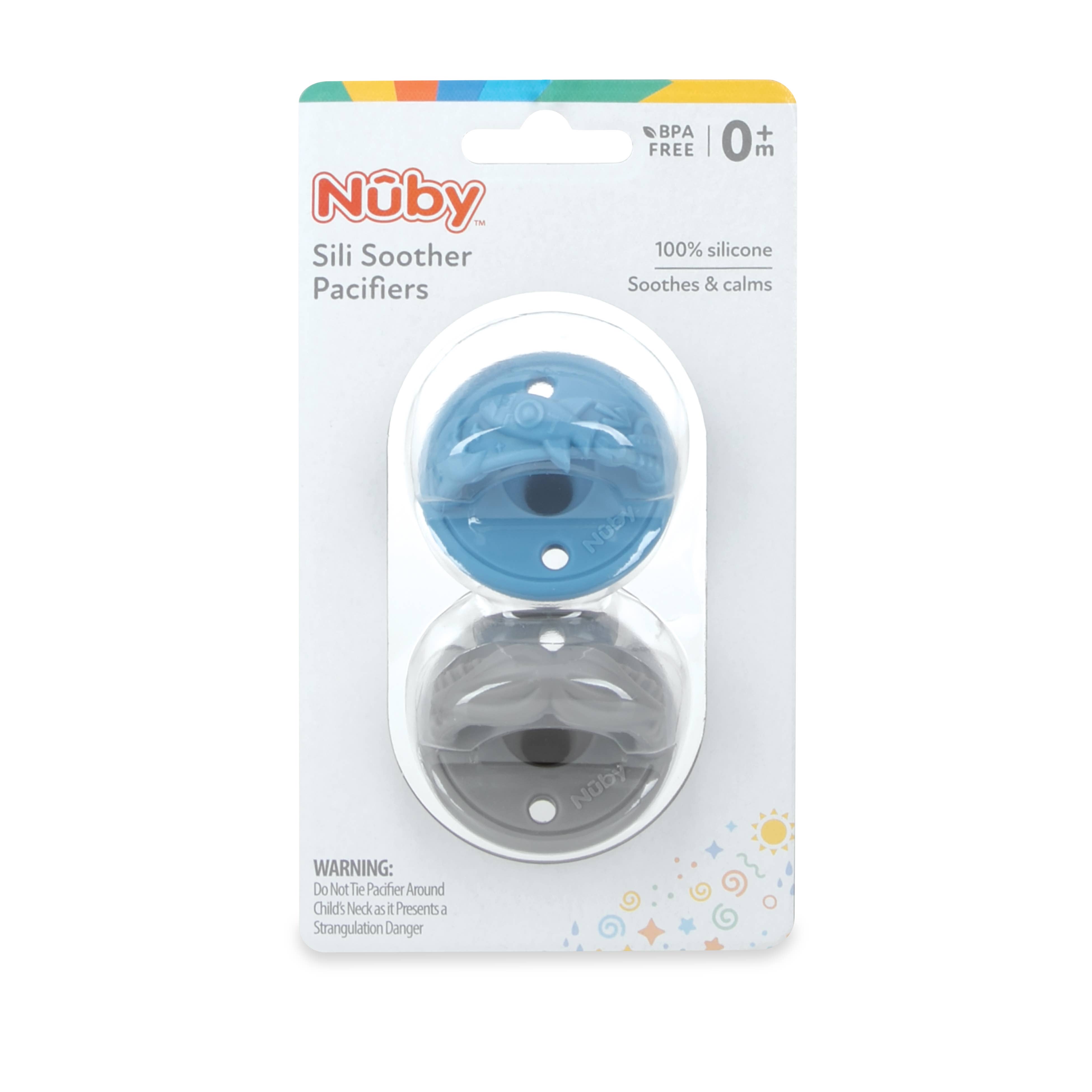 Nuby - Wholesale Pacifier - Baby - 3-D Sili Soother Pacifiers, 100% Silicone, 0+ Months1