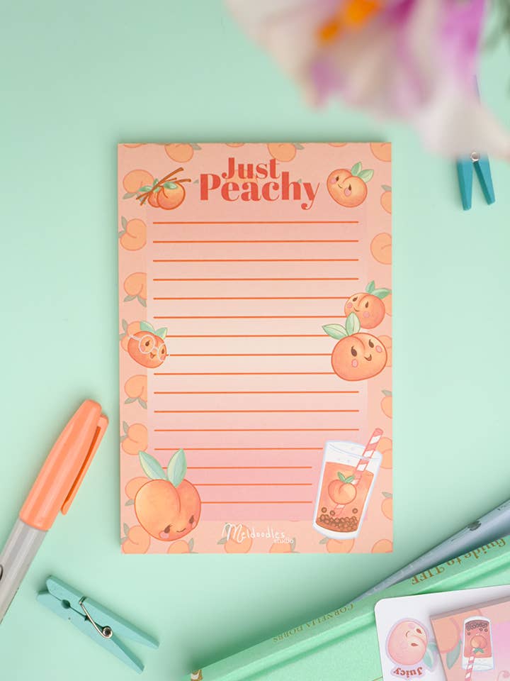 Einfach Pfirsich Notizblock von Meldoodles für den Großhandel von Meldoodles