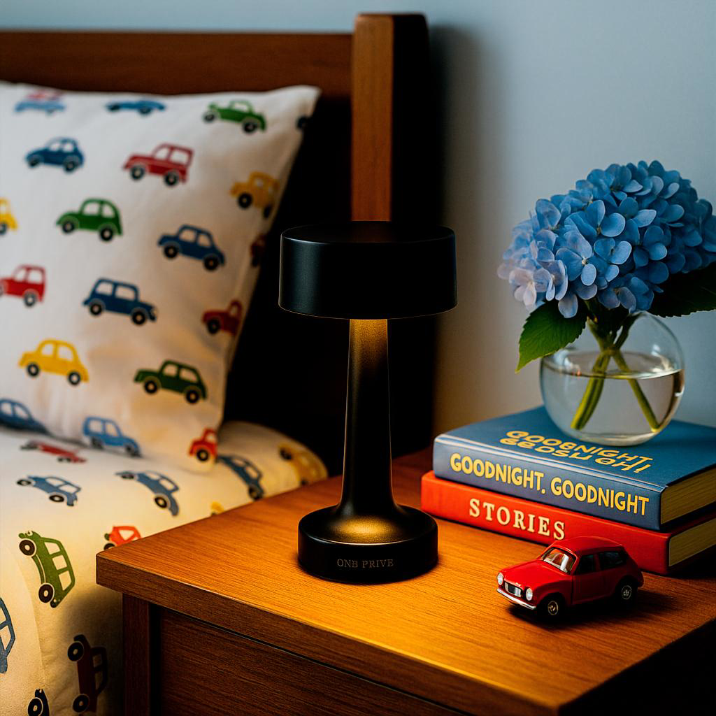 One Preevay Luxury Home Furniture & Decor - Vente Lampes d'appoint/de bureau - Lampe de Table Grace Hospitality - Commodité sans Fil - Rechargeable - Résistante à l'Eau5