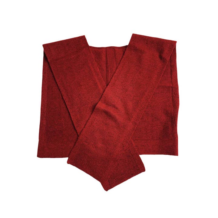 JC Sunny Fashion – wholesale Scarf – Women's – JC063352 Burgundy Stylish Mini Shoulder Cover Tie Front Scarf1