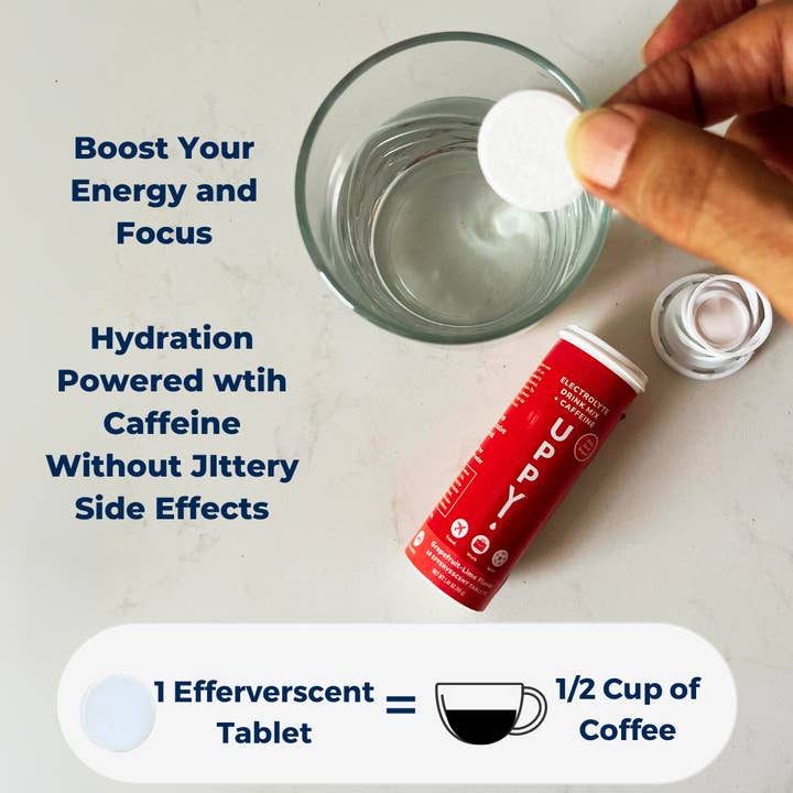 Uppy! Jet Lag Relief Electrolyte Hydration Drink Mix - Vendita all'ingrosso Bevanda salutare in polvere - Miscela di Bevanda Elettrolitica per Sollievo dal Jet Lag Senza Nervosismo alla Caffeina