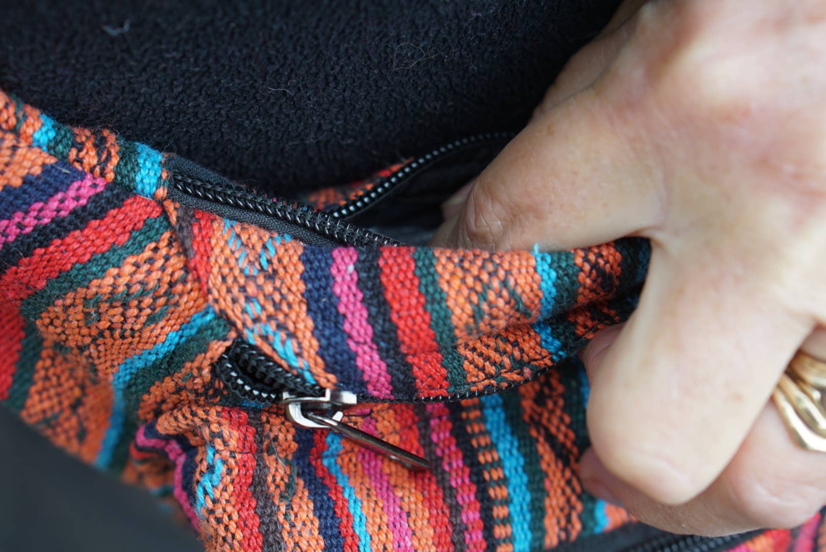 Ganesh Himal Trading - Wholesale Belt Bag - Unisex - Gyari Stripe Sling Bag Small2