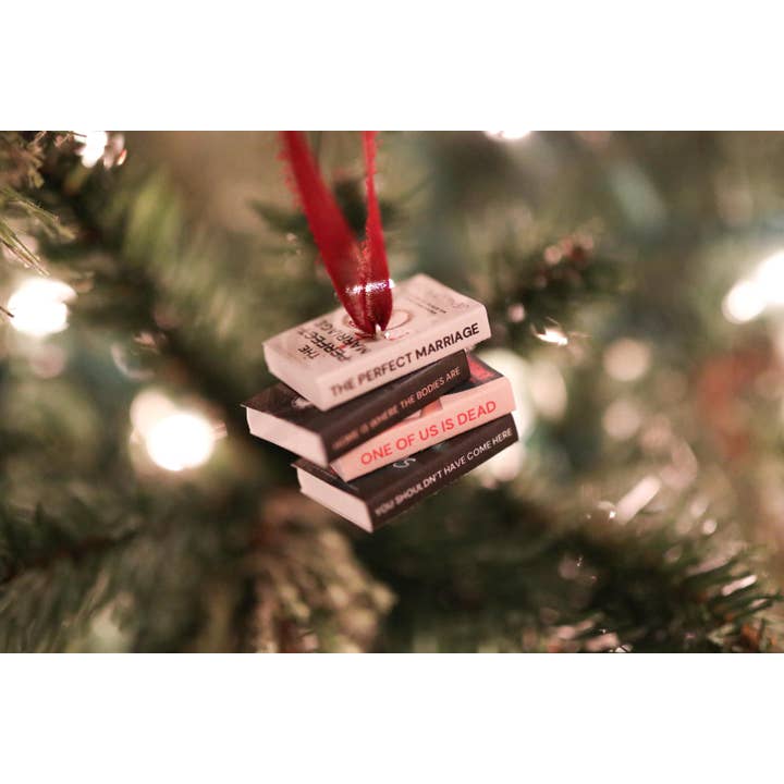 The Sticker Shop - Wholesale Ornament - Jeneva Rose Mini Book Stack Ornament5