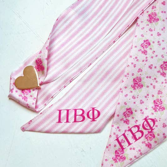 Social Statement – wholesale Scarf – Women's – Sorority Letters Twilly (Copy)1