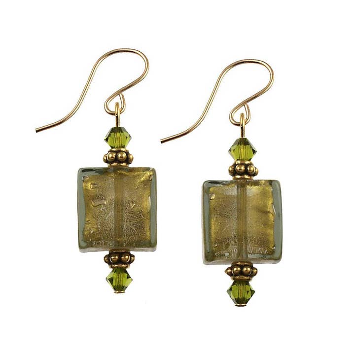 SE-298 Boucle d'oreille carrée Perfect Accent pour la vente par Andrea Menghetti