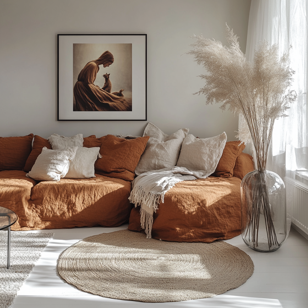 Q VITA – Engroshandel Stol-/sofabetræk – Linned sofabetræk til 2/3/4-personers eller L-formet sofa1