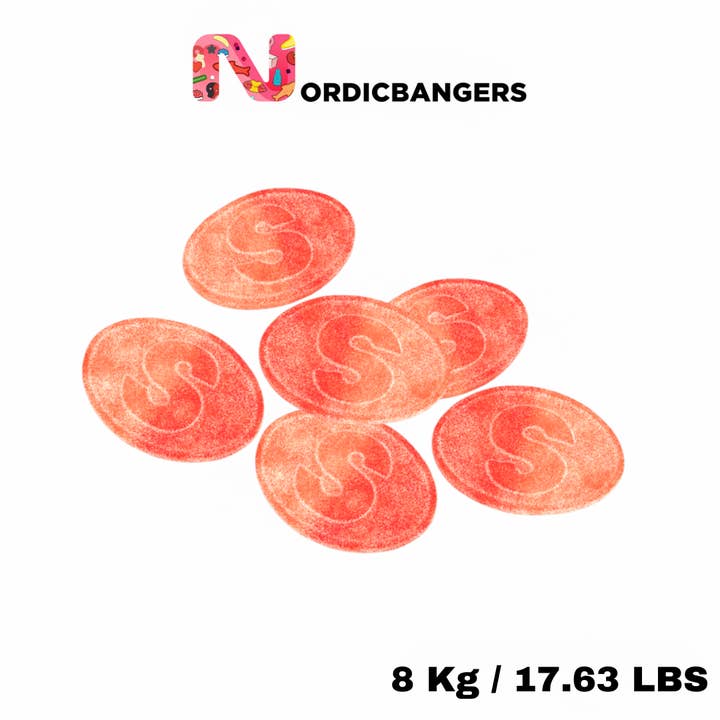 Nordicbangers - Swedish Candy Supply - Wholesale Gummy - S-marks SOUR PEACH 4 Kg / 8.81 Swedish Candy1