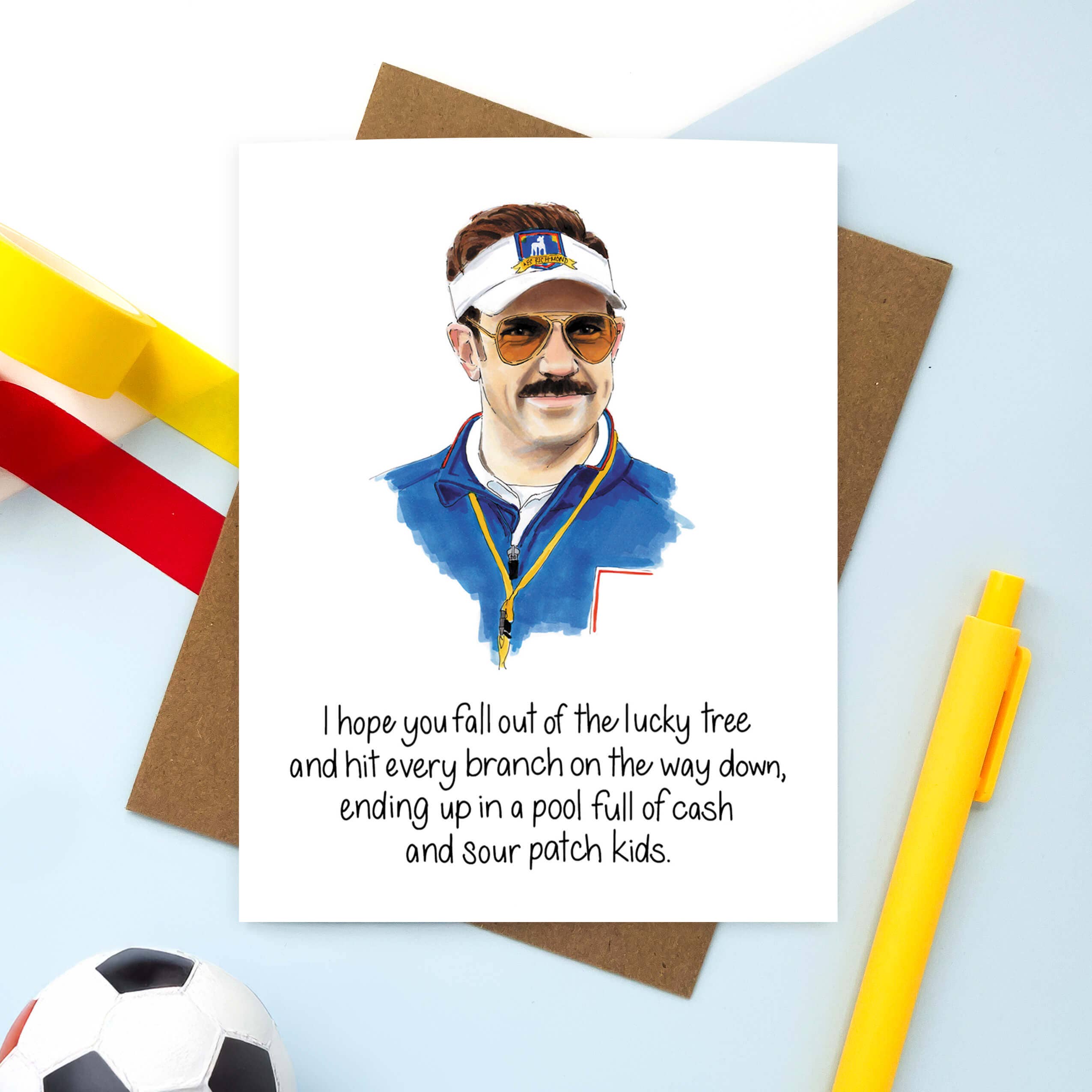 Morgan Swank Studio - Wholesale Everyday Greeting Card - Lasso Lucky Tree | Birthday and Encouragement Card1