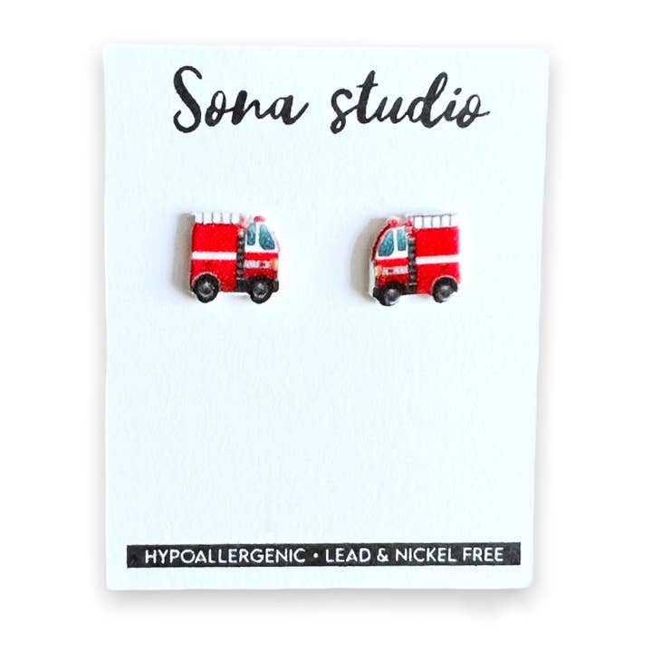 Brandbil Øreringe for engroshandel hos Sona Studio