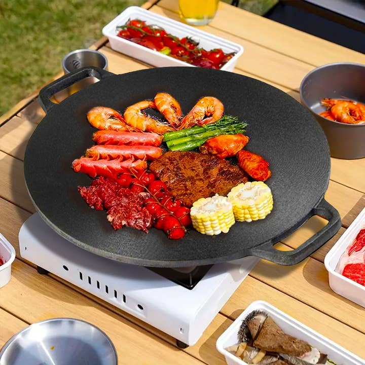 SOGA International Pty Ltd - Wholesale Cast iron skillet - SOGA 37cm Cast Iron Crepe Pan7