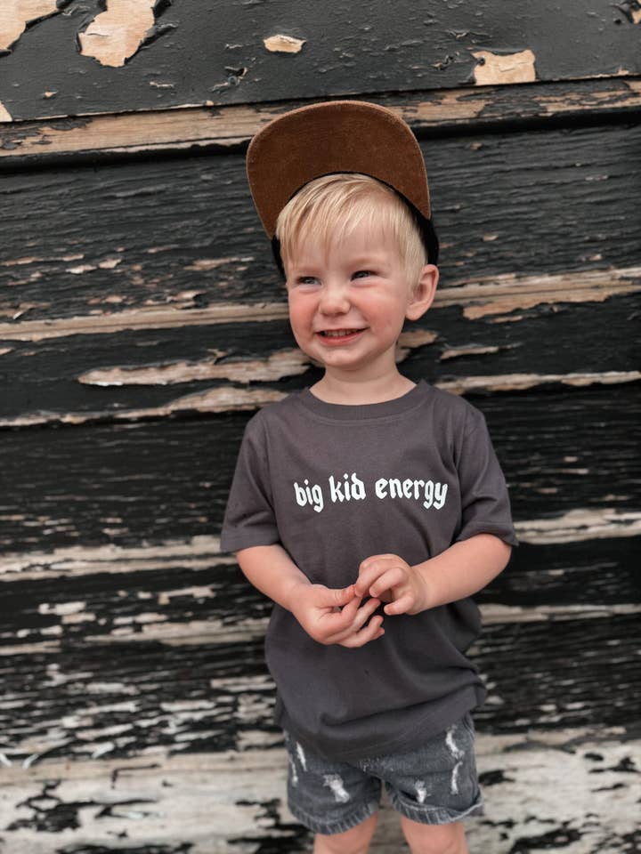 Big Kid Energy- Toddler Tee for wholesale by Raising Brave