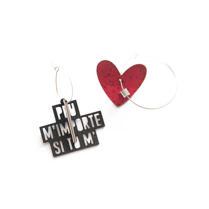 Peu m'importe si tu m'aimes – Boucles d’oreilles dépareillées for wholesale by Matcha Paris