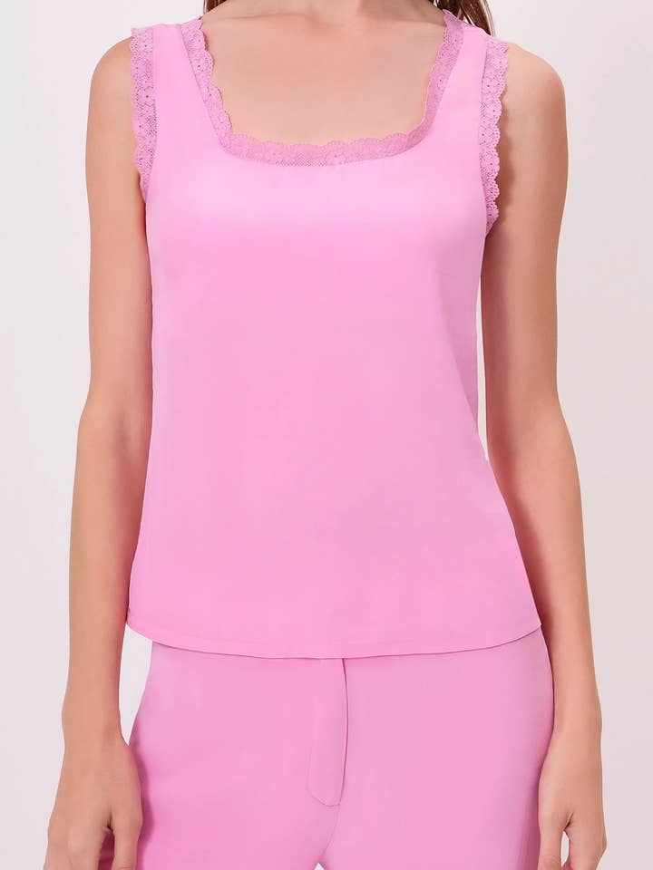 LILLIE TANK (PINK ROSE) for wholesale by Chloe Colette