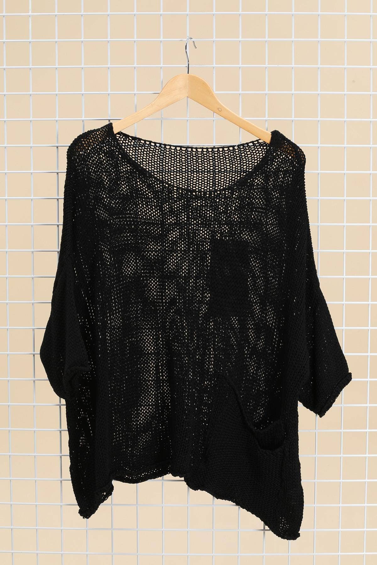 la maison des fibres naturelles - Wholesale Pullover-trui - Dames - Oversized katoenen trui met zakken 1520 100% katoen21