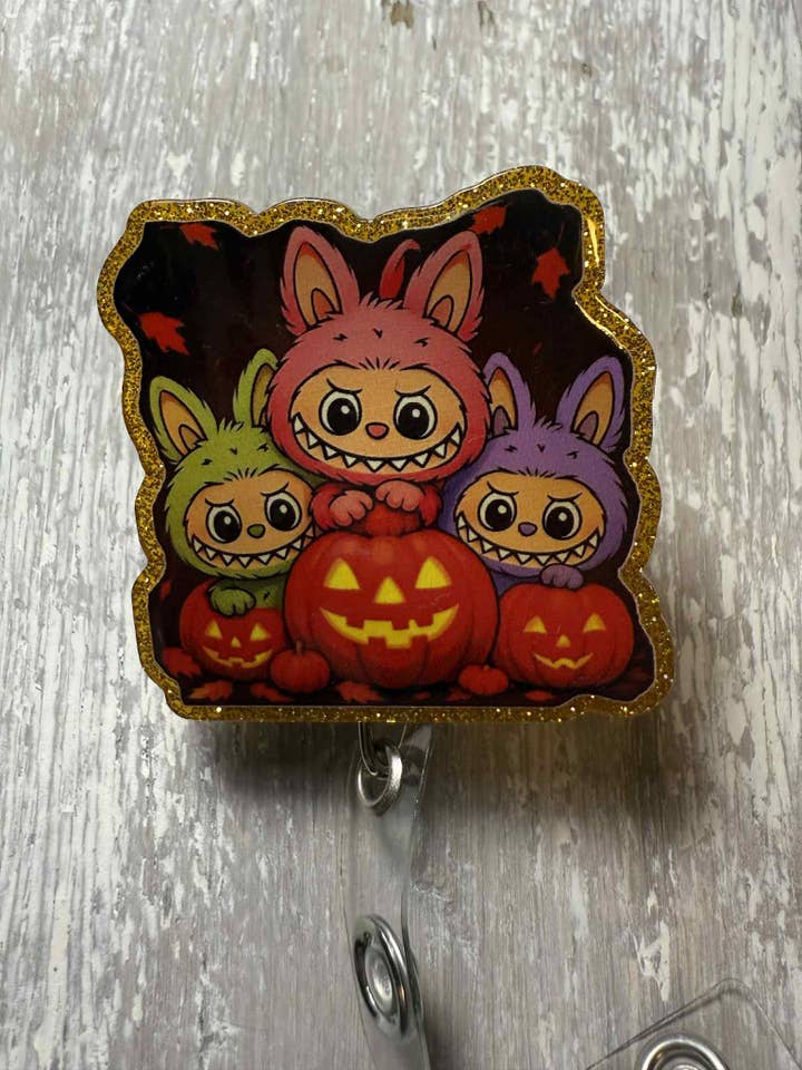 Badge ReeL Labubu Halloween for wholesale by The Wild Poppy