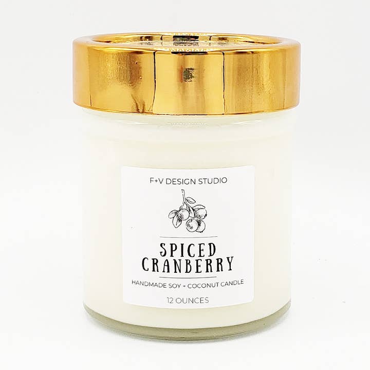 Spiced Cranberry 12oz for wholesale by F + V Design Studio