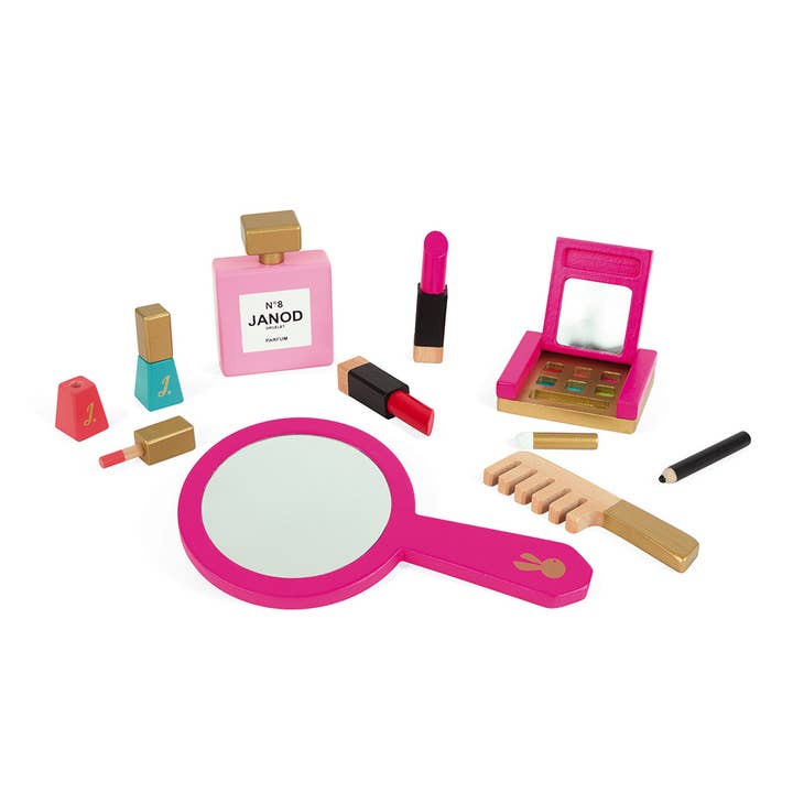 Pretend Play Toy | Little Miss Vanity Case | 9 accessories for wholesale by Janod