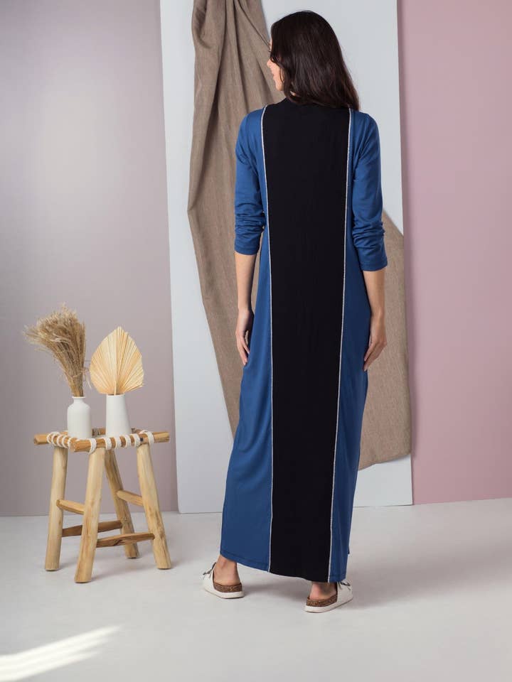 Colorblock with metallic piping for wholesale by Ellwi Design