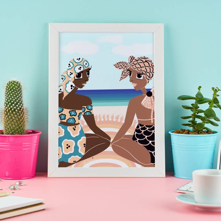 Beach Babes - ART PRINT para venta al por mayor de Lovely Earthlings