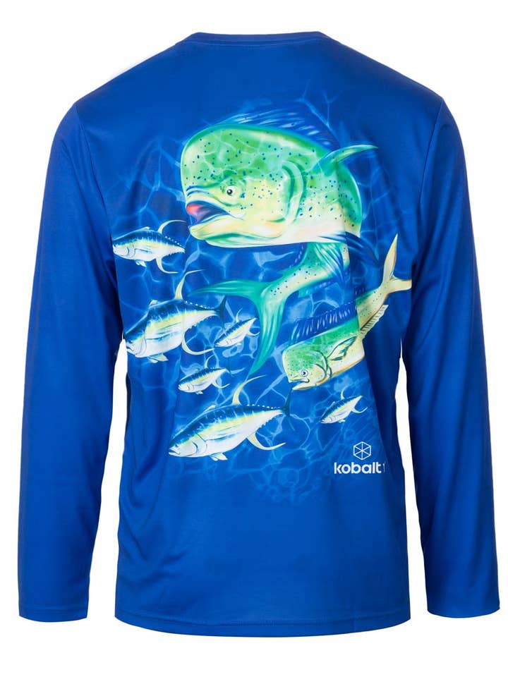 Hemworld - Wholesale Screen Printed T-Shirt - Men's - Men Performance Top Fish Graphic (Pack Of 12) - 76949093