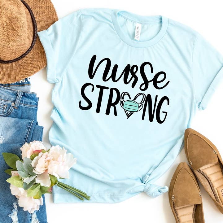 Svart sjuksköterska stark skjorta - sjuksköter för wholesale av The Shirt Company