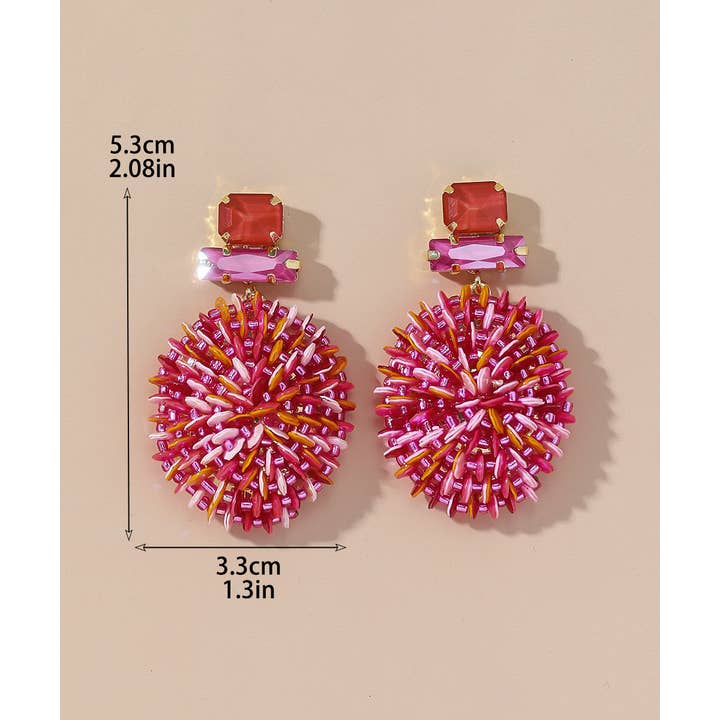 Blossom bijoux - Vendita all'ingrosso Orecchini pendenti - Orecchini a perno con strass 25PEBOL0195